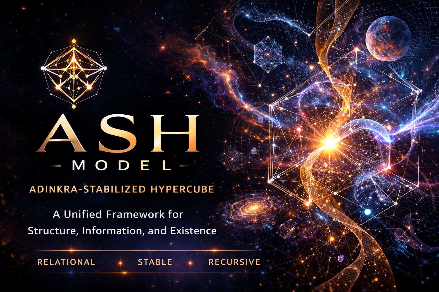 ASH Model - Adinkra-Stabilized Hypercube